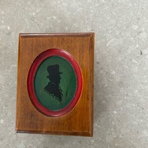 Wooden Box with Silhouette Design